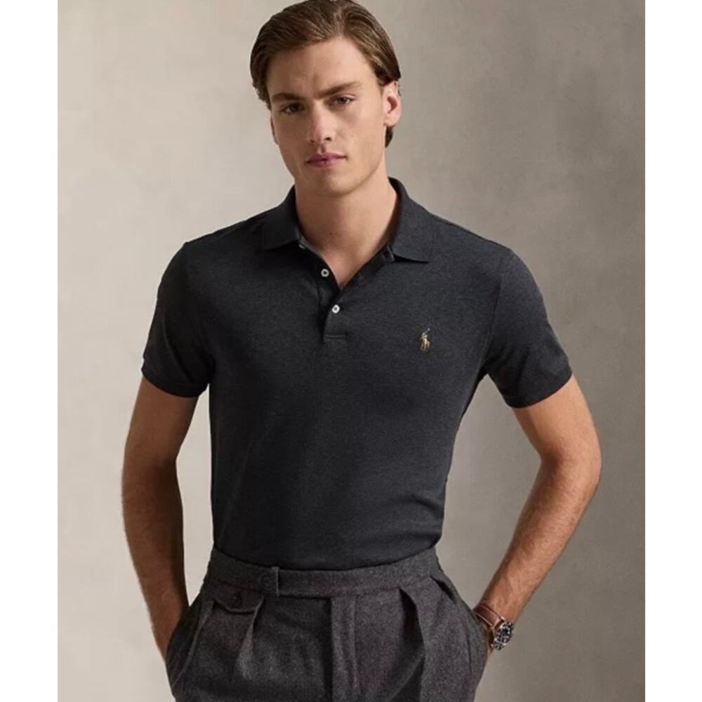 Polo Ralph Lauren Pima Soft Touch Polo Gray Size XL